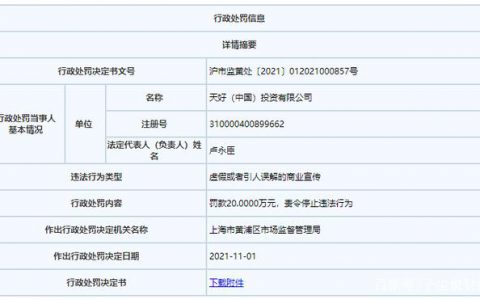 Tims“将含糖咖啡宣传为无糖” 为吸引流量虚假宣传被罚款20万元