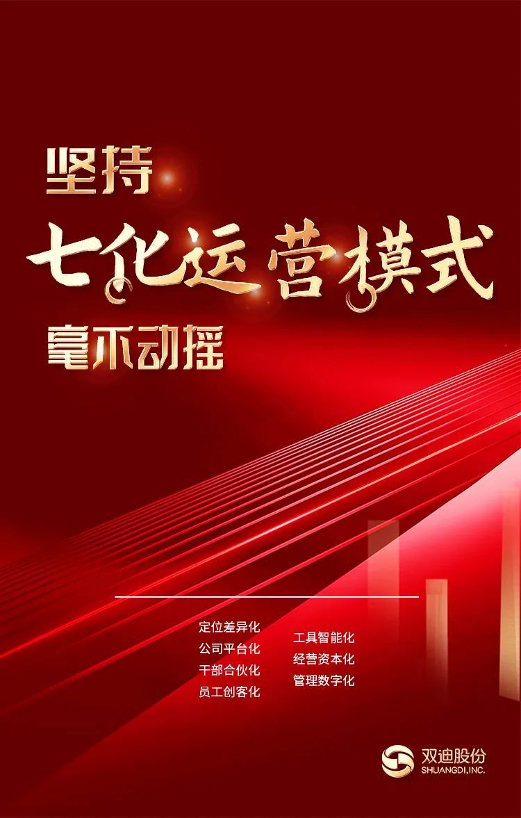 双迪董事长年度工作报告关键词——七个坚持