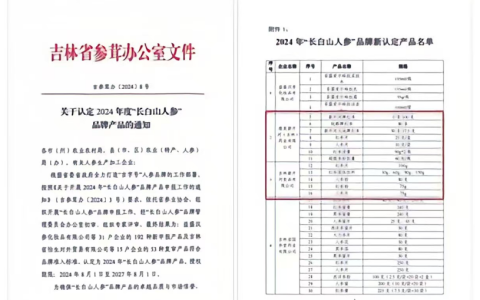 康美药业旗下12款新开河系列产品荣获“长白山人参”品牌产品权威认证