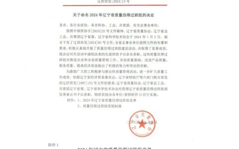 双迪桃花公司生产部荣获“辽宁省质量信得过班组”称号