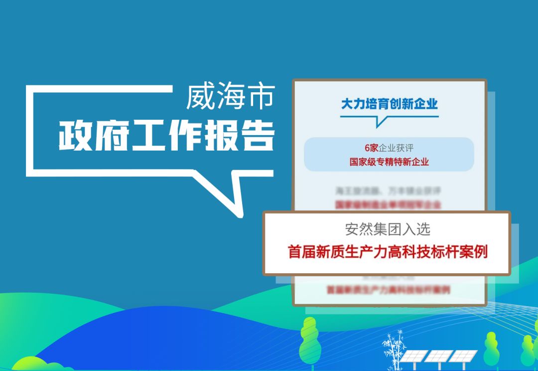 安然集团入选2025年威海市政府工作报告